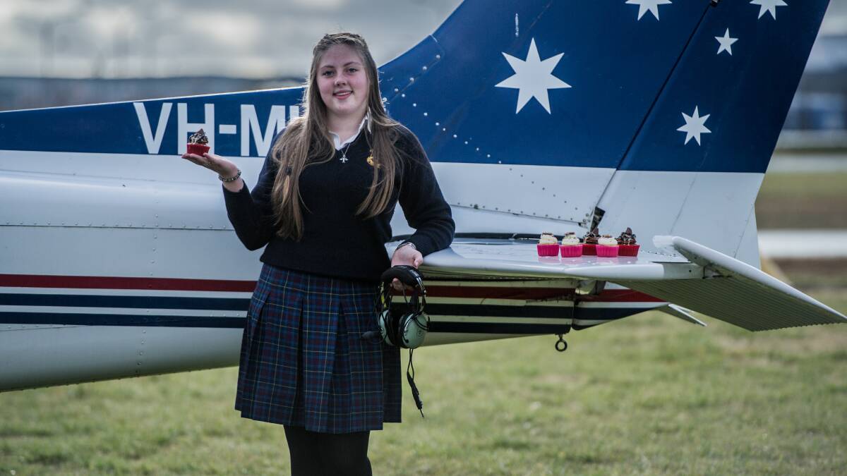 SUCCESS: Jade Esler became Australia's youngest licensed recreational pilot on her birthday on Saturday. Photo: Karleen Minney