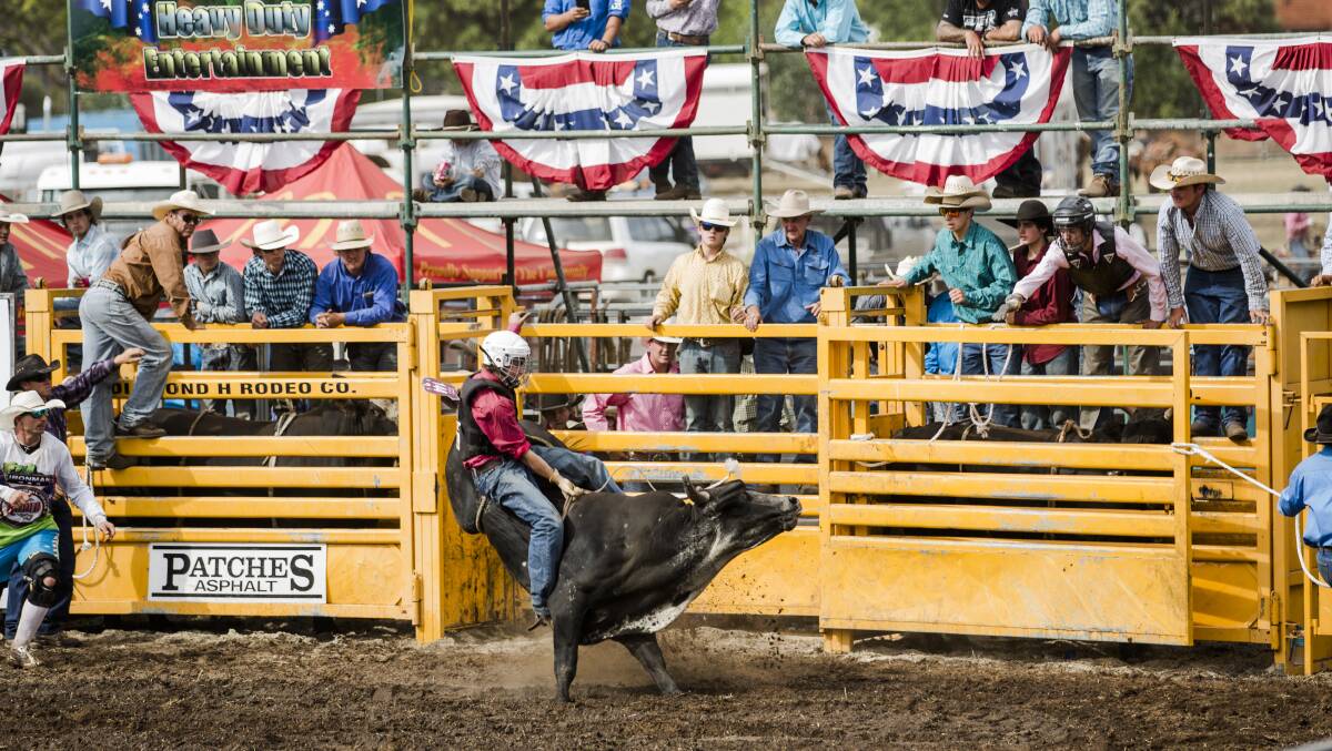 All the thrills and spills of the rodeo.