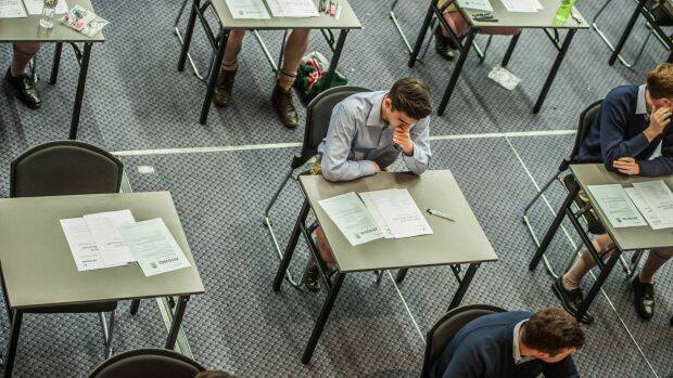 Students in testing times. Photo: Karleen Minney.