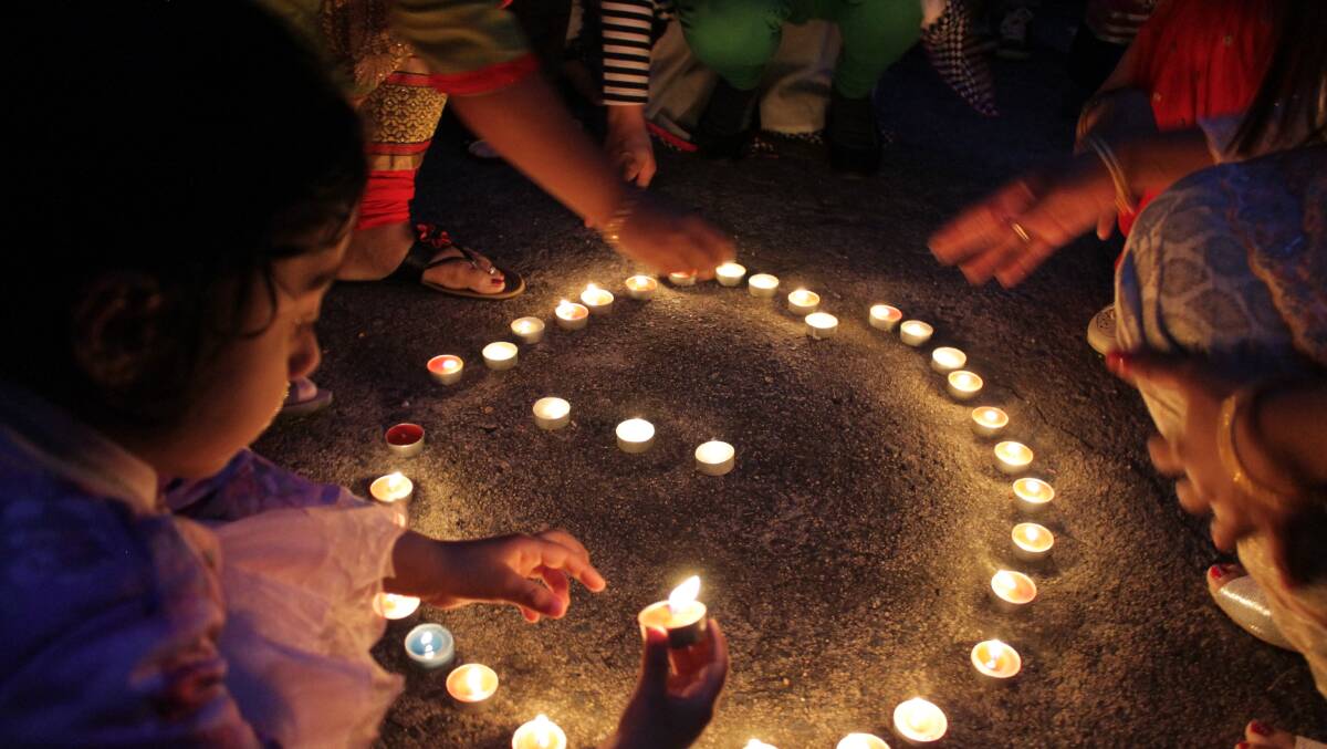 SHINE BRIGHT: Celebrating Diwali, the Indian festival of lights. Photo: Supplied.