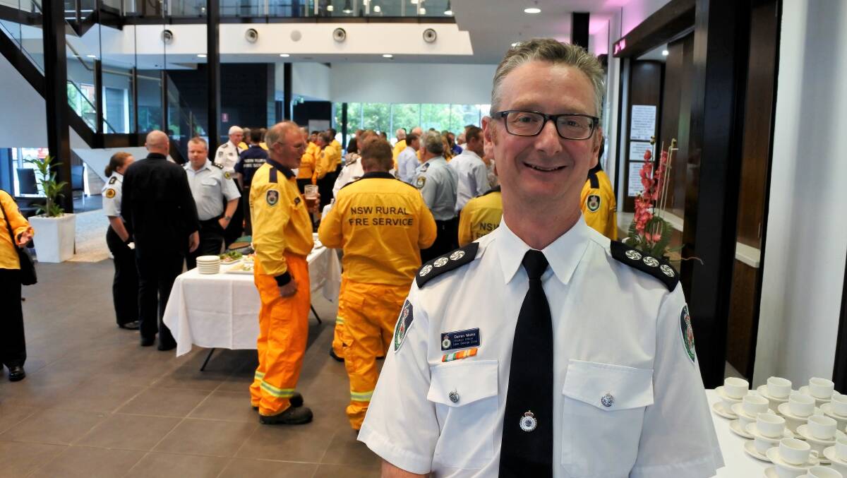 Rural Fire Service membership services officer Darren Marks at the thank you reception for volunteers and emergency services. 