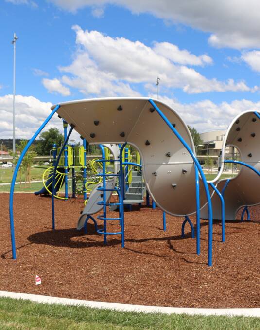 The new play equipment at Queen Elizabeth Park.
