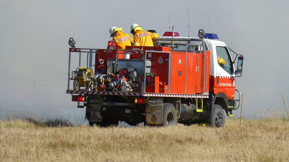 Firefighters are on the scene of two fires, one near Wamboin and the other near Tarago. Photo: Supplied.