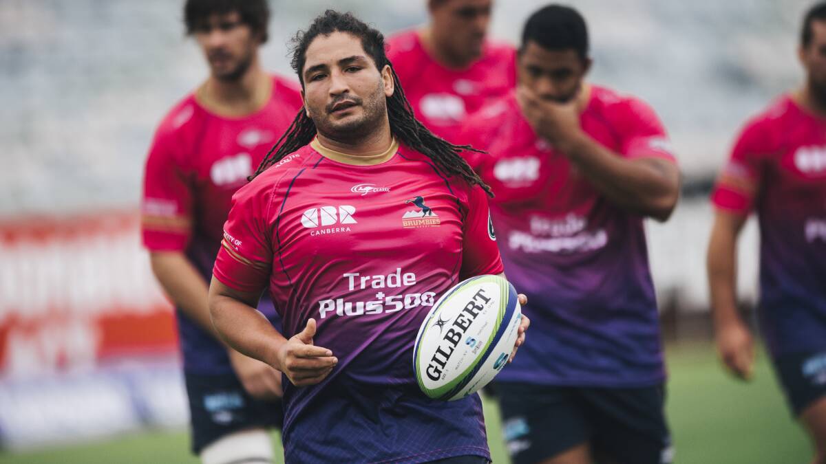 Saia Faingaa will play his first game for the Brumbies since 2008 on Saturday night. Photo: Rohan Thomson