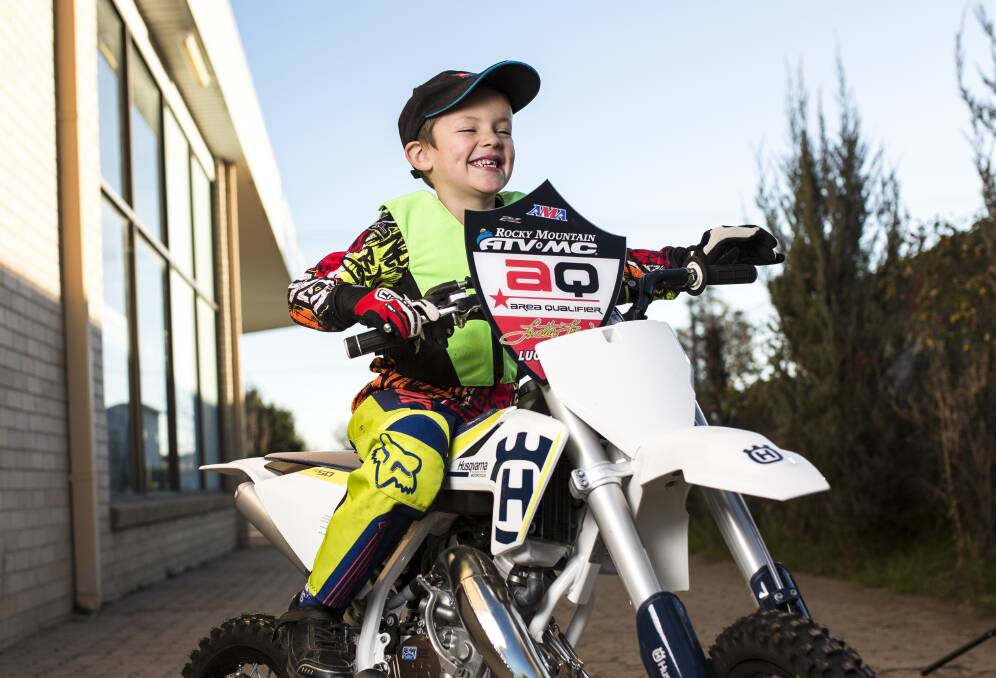 RAFAEL ROSSITER: A 6-year-old motorbike racer who has qualified for the biggest event in the world for his age, in the USA. Photo: Jamila Toderas.