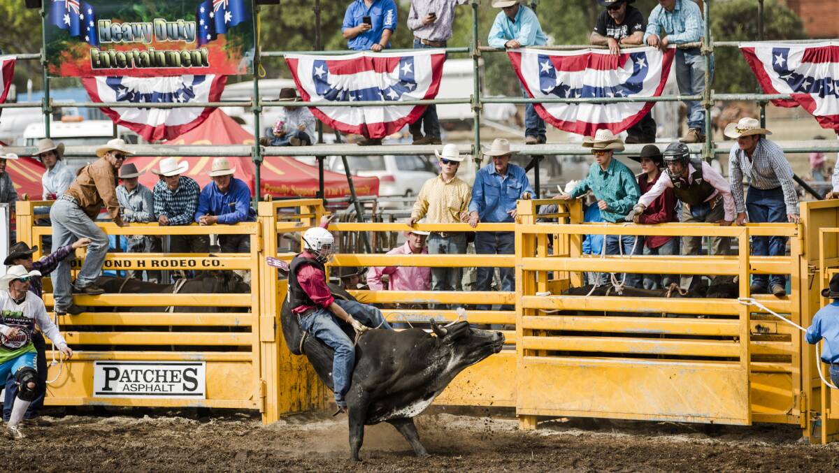 QUEANBEYAN RODEO: Thousands of fans turned up on Saturday at Queanbeyan Showground. Photo: Jamila Toderas.