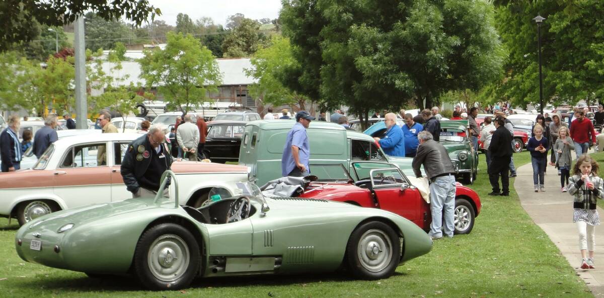 REV IT UP: The show features a collection of around 300 classic cars, motorcycles and historic racing cars from the early 1900s right through to the end of the ’70s.