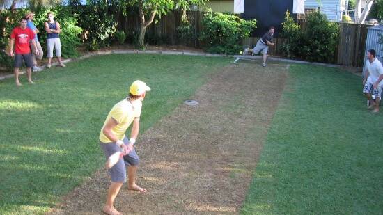 BACKYARD CRICKET: A game of the Australian improv sport is the perfect way to spend your summer evenings. Photo: file. 