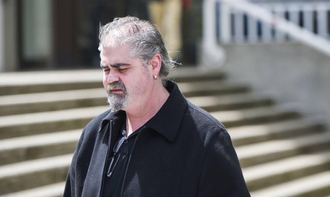 Canberra restaurateur James Mussillon leaves Queanbeyan Court after receiving a suspended prison sentence. Photo: Rohan Thomson