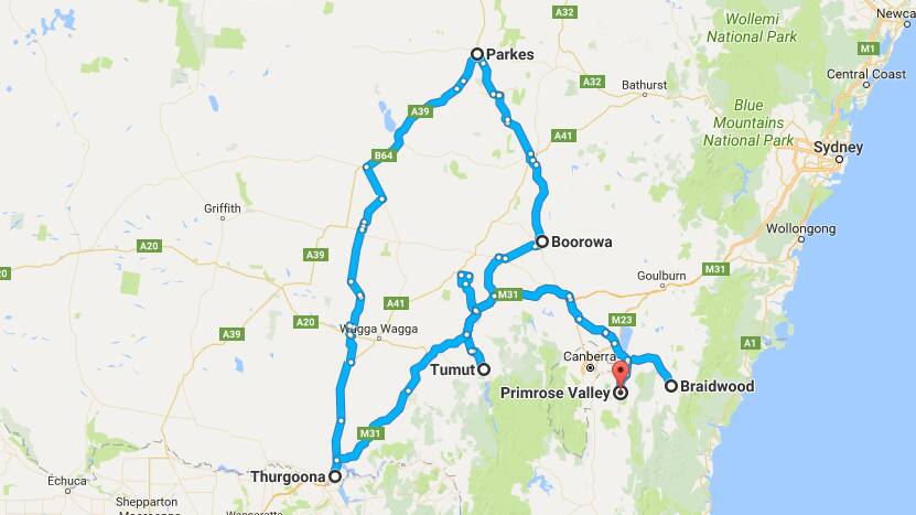 Road trip anyone? Steven Babic covered thousands of kilometres to commit crimes throughout New South Wales. 