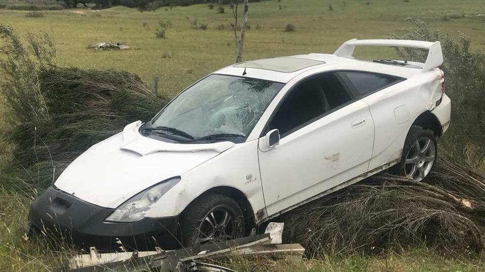 The car West was driving before Tuesday's crash. Photo: NSW Police