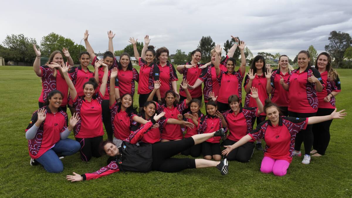 The Breathe Easy Koori Women's Boot Camp crew celebrate their big win in the Julie Young Challenge. Photo: Elliot Williams