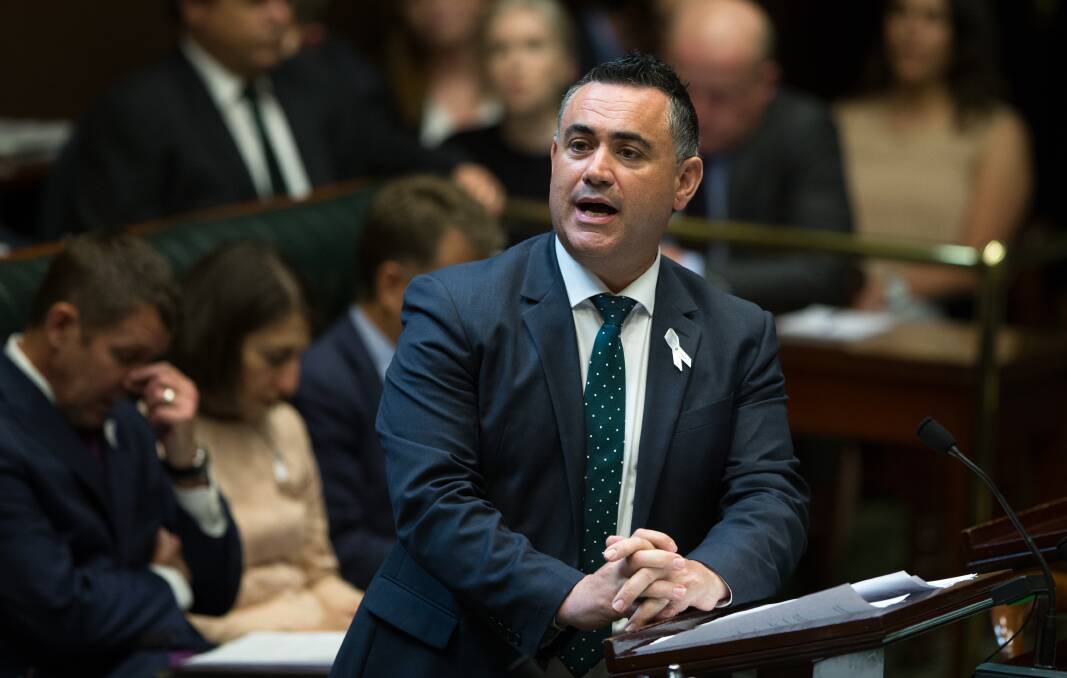 Member for Monaro John Barilaro has been criticised for not delivering a new police station in Queanbeyan. Photo: Janie Barrett