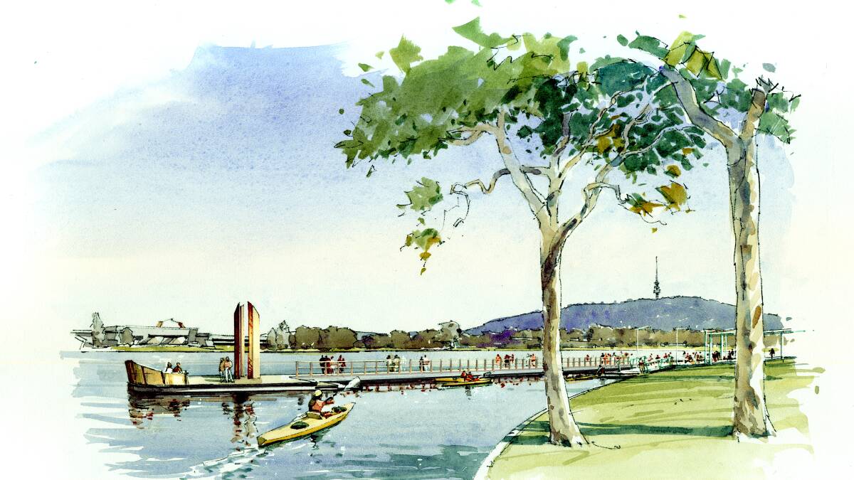 An artist's impression of West Basin Park. Photo: Supplied