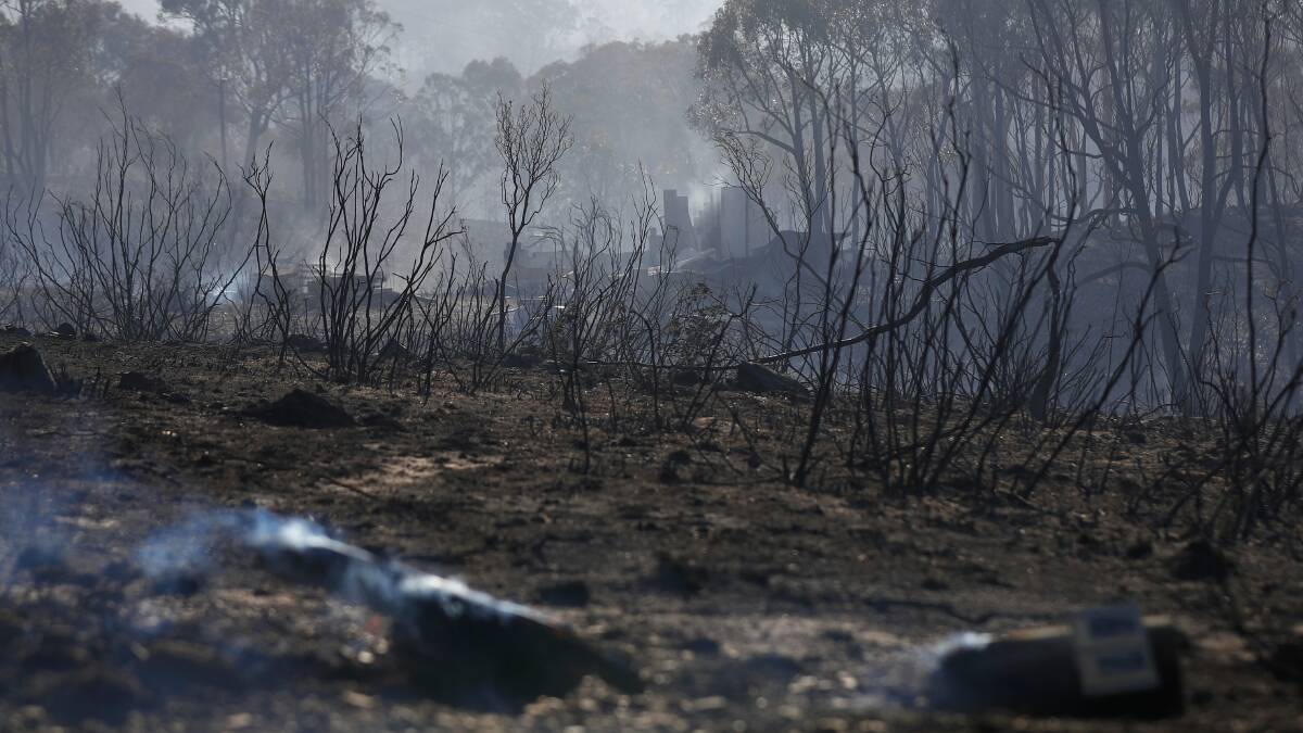 The Carwoola Bushfire destroyed more than 3000 hectares. Photo: Alex Ellinghausen