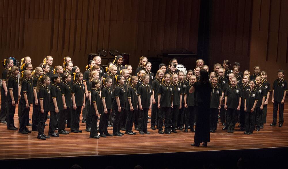 High honour: The ACT Primary School Choir has been recognised for community work and performances at an Order of Australia ceremony last week. 
