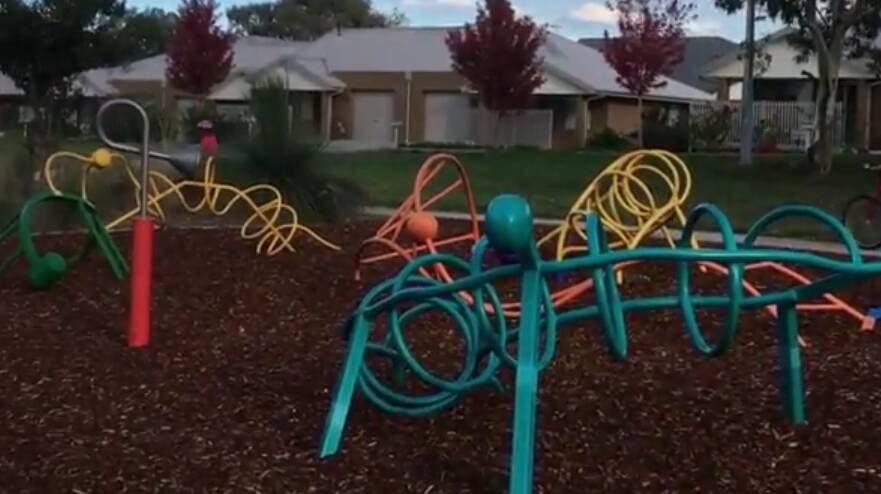 Playground wanted: The Weston Creek Community Council have said playgrounds such as the one in Rivett has brought more people to the area. Photo: YouTube