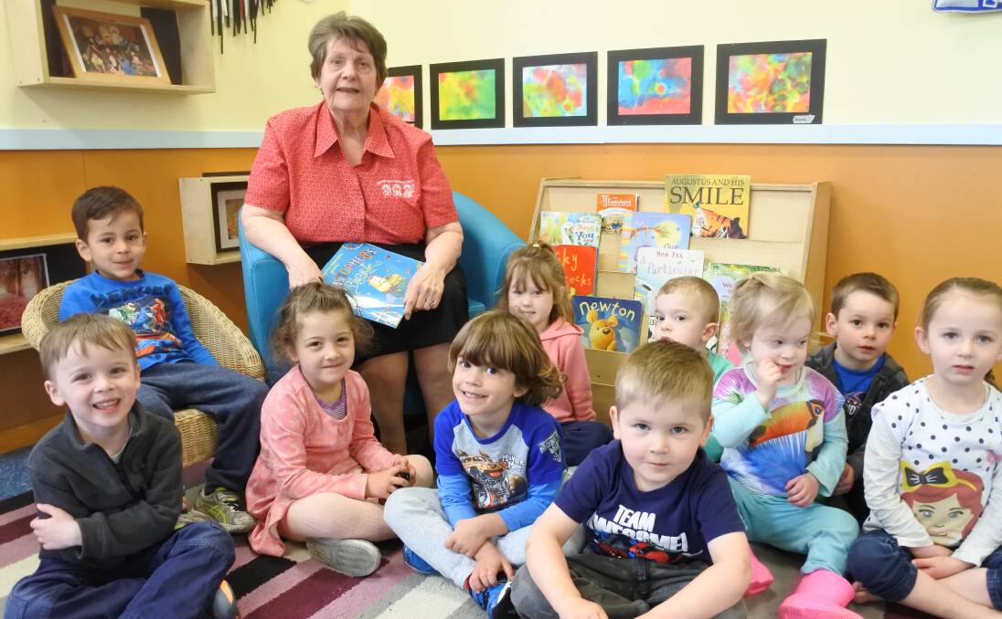 Love of children: Nicholls Early Childhood Centre director Avis Kerr will be retiring in December after 56 years as an educator. She has been the director of the centre since it first opened 20 years ago. Photo: Andrew Brown