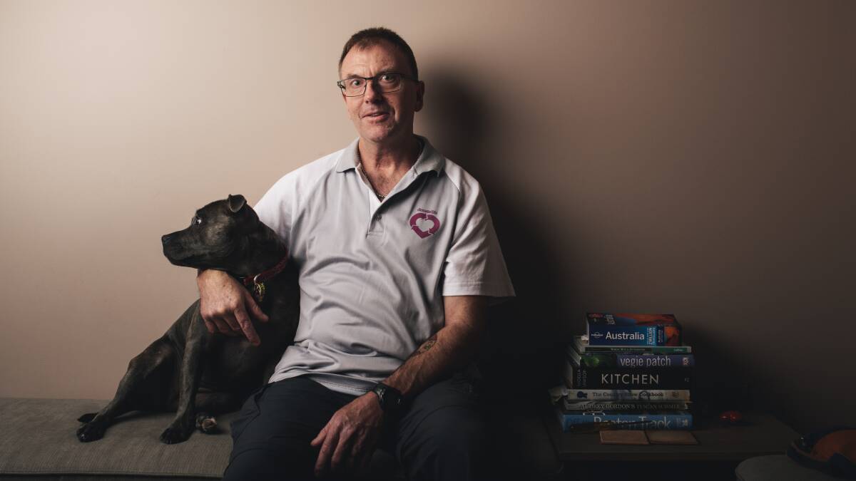 The ultimate gift: Terry Cunningham can now walk again after receiving a bone transplant earlier this year after a freak motorcycle crash. Photo: Rohan Thomson