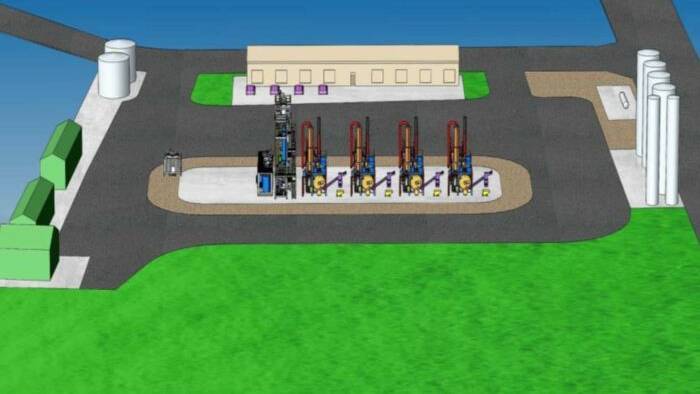 Fuel facility: Modelling of the proposed plastic-to-fuel recycling centre in Hume. Picture: Foy Group