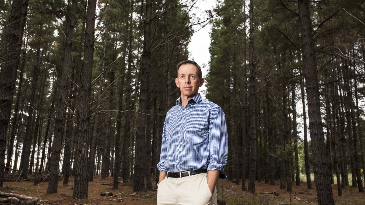 TAKING A STAND: Greens Leader Shane Rattenbury wants to protect the mountain biking trails in Canberra. Photo: Jamila Toderas