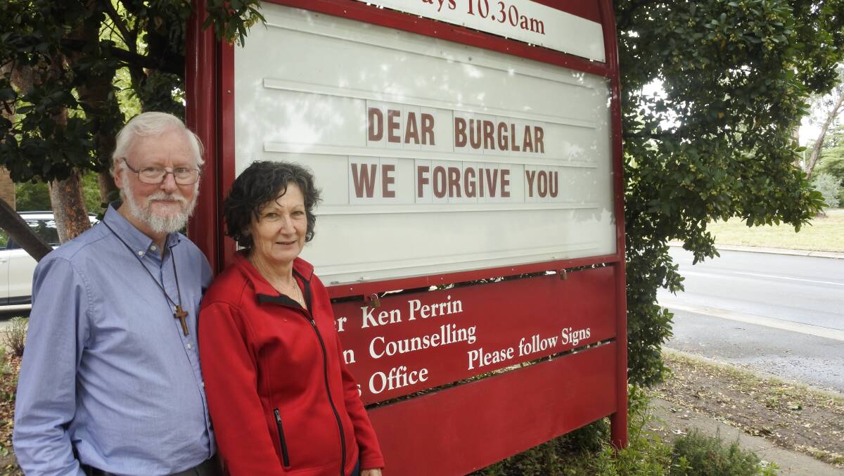 Call for information: Church pastor Ken Perrin and associate pastor Chris Perrin have said their church has suffered extensive damage from multiple break ins. Photo: Andrew Brown