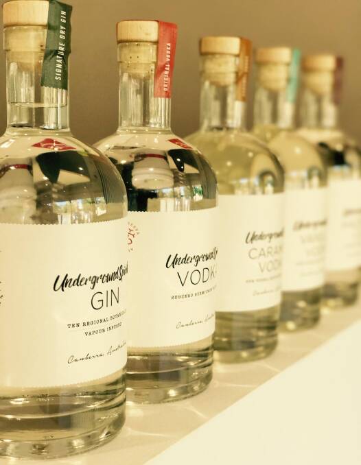Award winning: They've only been in operation for about six months and already Underground Spirits are receiving silver and gold medals for their gin and vodka.