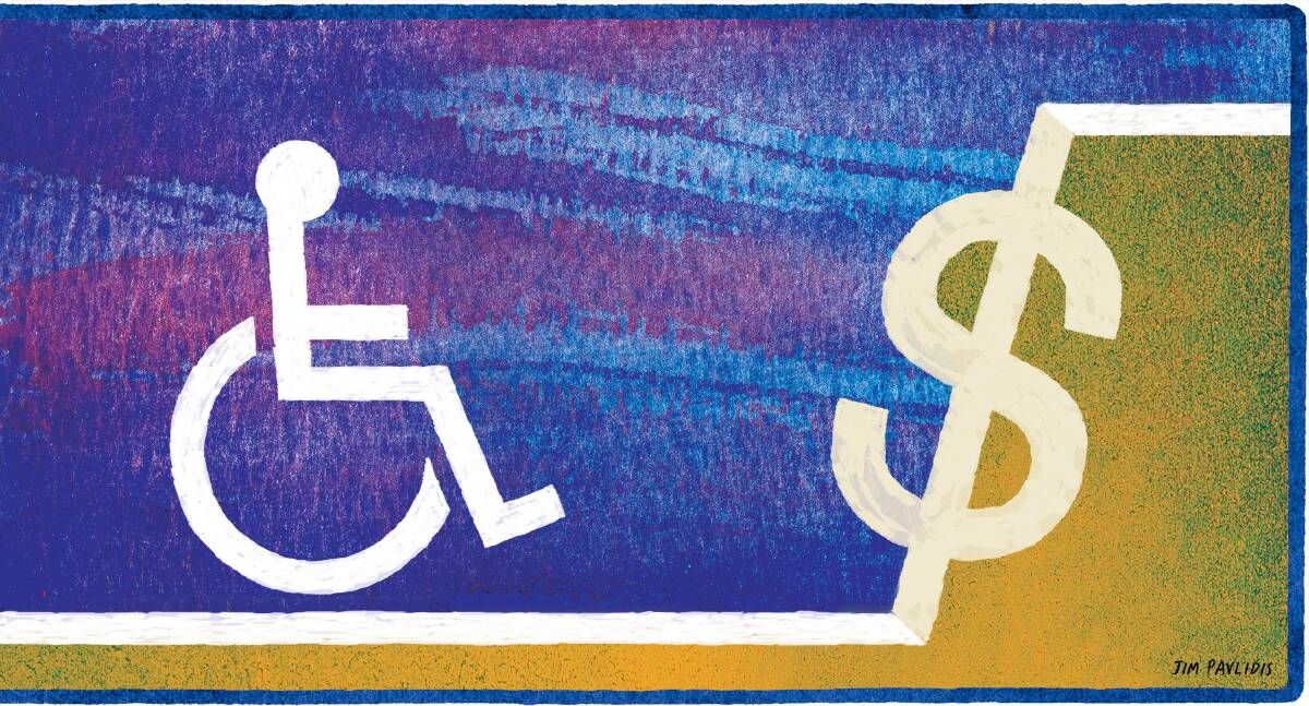 Misconceptions: Hiring workers with a disability doesn't have to mean an increased cost to your business. It can actually be beneficial. Illustration; Jim Pavlidis.