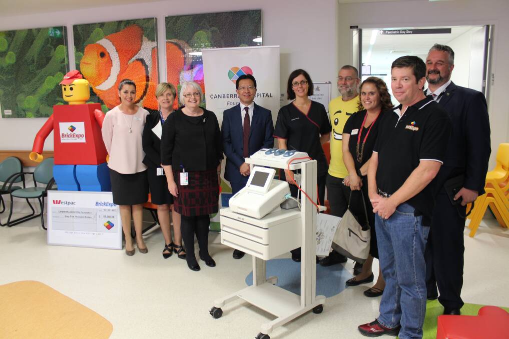 Worthy cause: Brick Expo's 2016 donation to the Canberra Hospital Foundation bought upgrades for ten CTG machines used by midwives during birth.