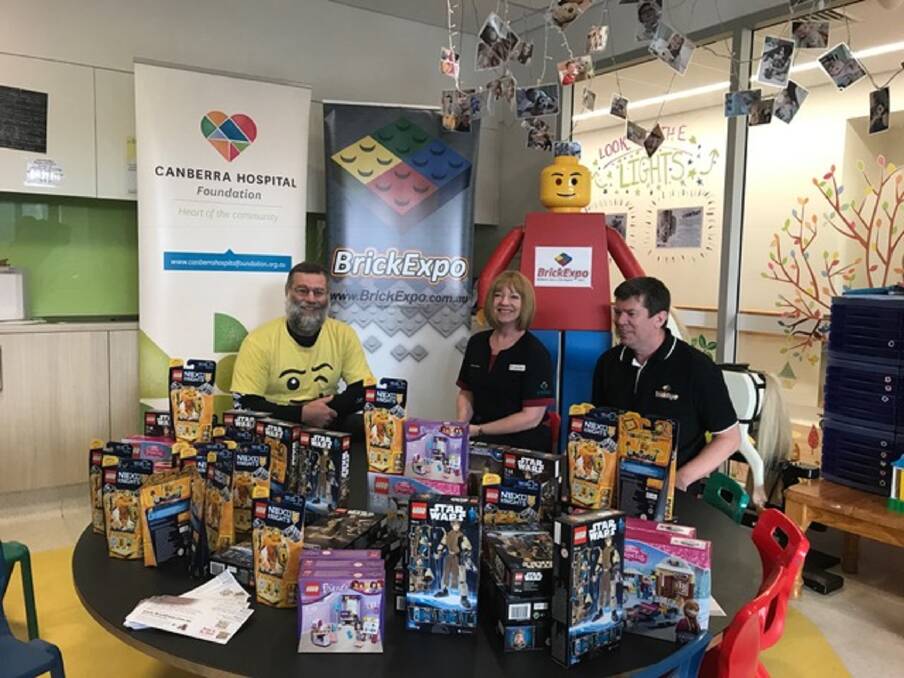 Not-for-profit: Brick Expo has been donating the proceeds from the annual event to the Canberra Hospital Foundation since 2010 for use in the Paediatrics wards.