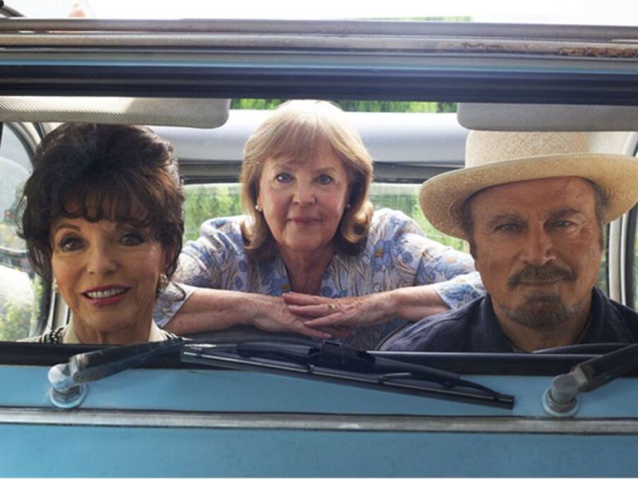 ROAD TRIP: Joan Collins, Pauline Collins and Franco Nero take off on an adventure that belies their years, and opens new horizons.