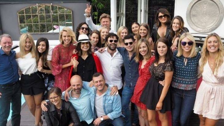 The Today show party on Saturday to celebrate their ratings win over Sunrise. Photo: Lisa Wilkinson/Instagram