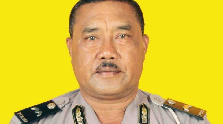 Bali police officer Wayan Sudarsa, whose body was found on the beach. Photo: Supplied