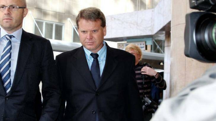 Nathan Tinkler's Buildev partner Darren Williams arrives at the ICAC this morning. Photo: Edwina Pickles