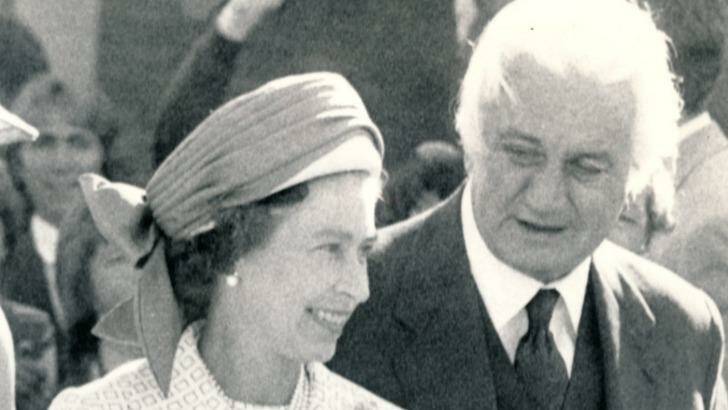 The Queen and former governor-general Sir John Kerr. Photo: Fairfax Photo Archive