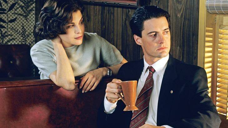 Sherilyn Fenn and Kyle MacLachlan in the original <i>Twin Peaks</I>. Both have returned for the new series. Photo: Supplied