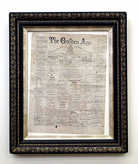 The very first edition of The Queanbeyan Age, dated September 15, 1860.