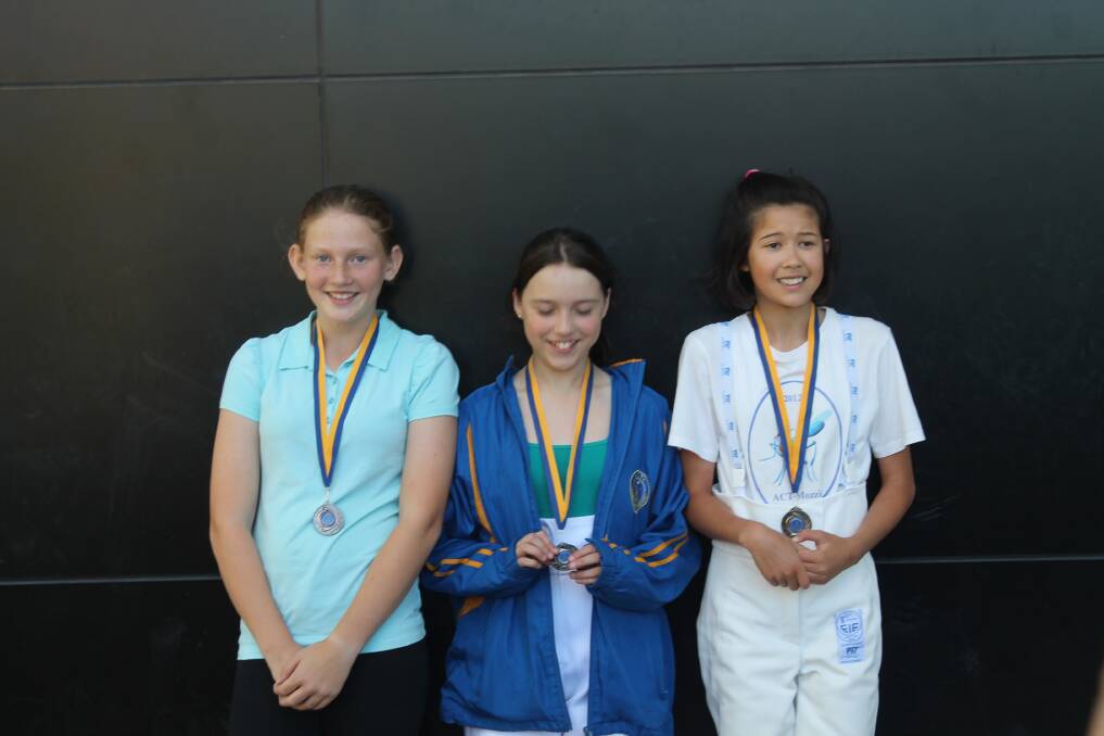 Kiera Stanford, Juliet Sykes and Genevieve Gilarski won 3rd, 2nd and 1st in the under 13 division respectively.
