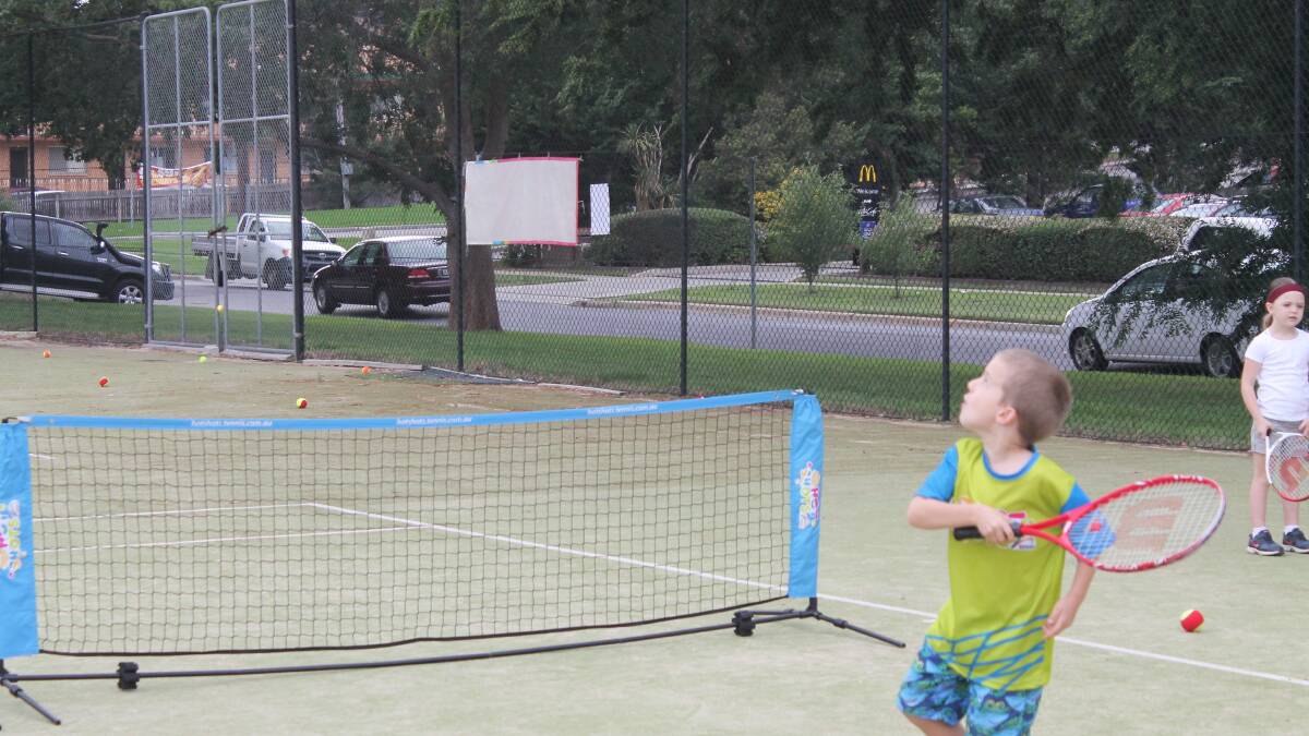 Juniors from the Queanbeyan Park Tennis Club Saturday March 15. Photos: Joshua Matic.