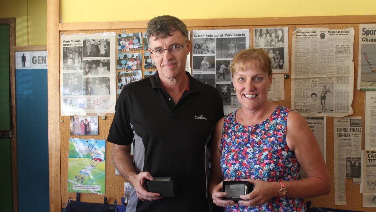 Life member recipients Gordon Elliot and Alanna Beer. Photo: Joshua Matic.