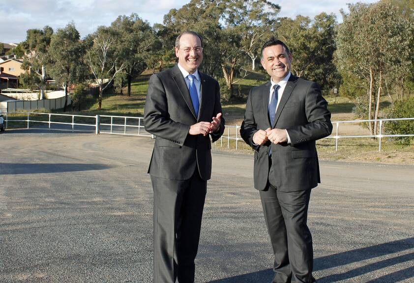 Federal member for Eden Monaro Peter Hendy and NSW Member for Monaro John Barilaro announced a total of $50 million in Federal and State government funding for the Ellerton Drive Extension earlier this year.