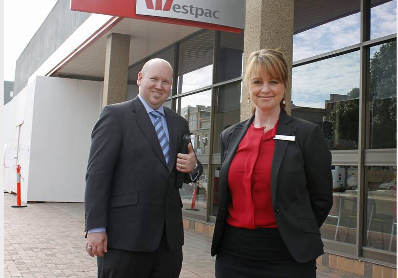 Westpac regional manager Daniel Flowers and branch manager Belinda Larkin are overseeing a complete overhaul of the Queanbeyan branch.