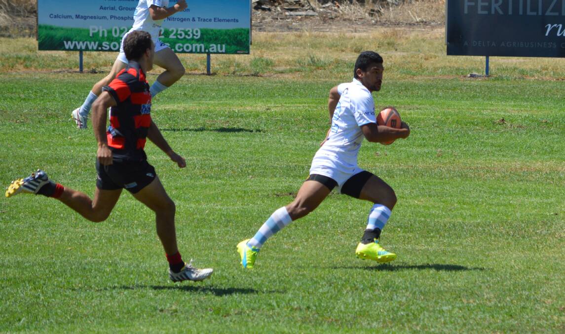 Rugby league import Nela Moa impressed on his first outing and was awarded player of the tournament for his efforts. Photo: Supplied.