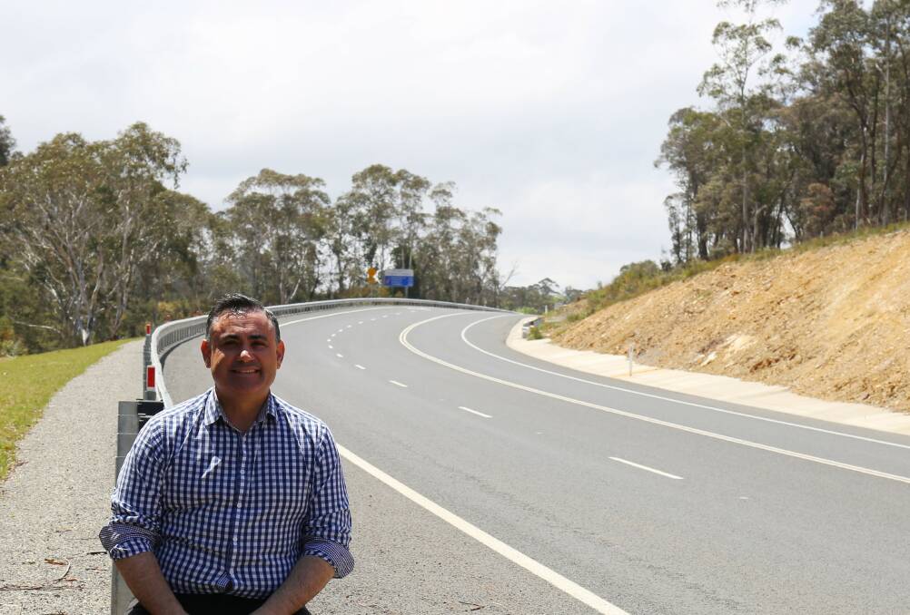 John Barilaro inspects the works. Photo: supplied.