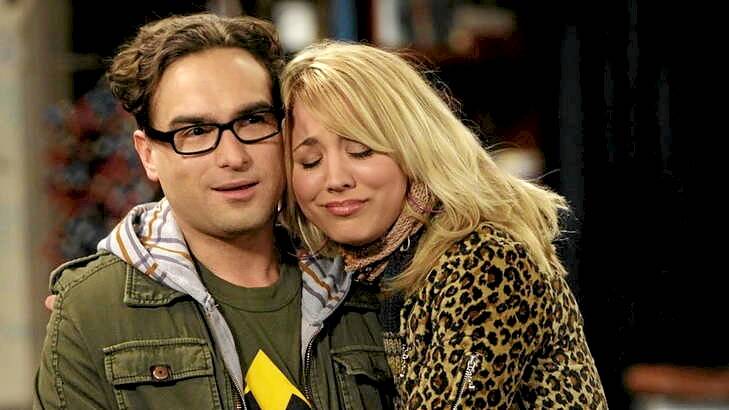 "This is a little weird world" ... Penny and Leonard (Kaley Cuoco and Johnny Galecki) ... The Big Bang Theory,