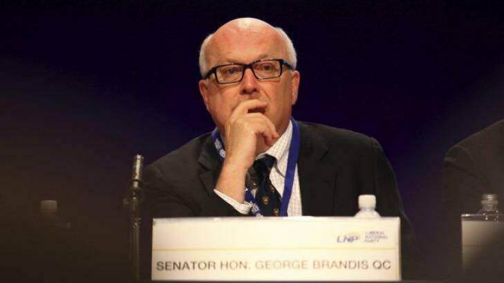 Rebuffed by the International Court of Justice ... Attorney General George Brandis authorised the raid on East Timor’s Australia lawyer Bernard Collaery. Photo: Michelle Smith 