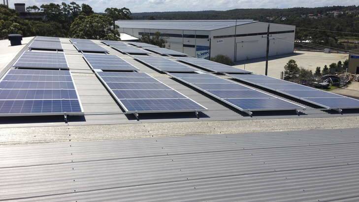 Uncertain future: A roof covered by solar panels. Photo: Supplied
