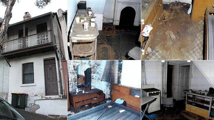 Solitary death: The exterior and interior of where Natalie Wood live. Photo: NSW Police Force