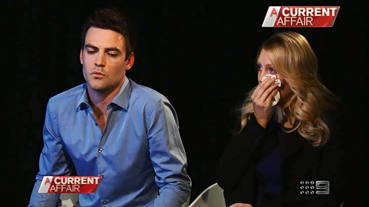 Mel Greig and Michael Christian appear on A Current Affair.