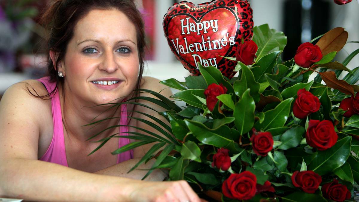 WARRNAMBOOL: Owner of Wendy Rankins Flowers in Warrnambool, Lisa Kelson, is stocking up on bunches of red roses for Valentine’s Day today.